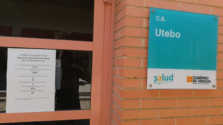 El centro de salud de Utebo denuncia una fuerte presión asistencial