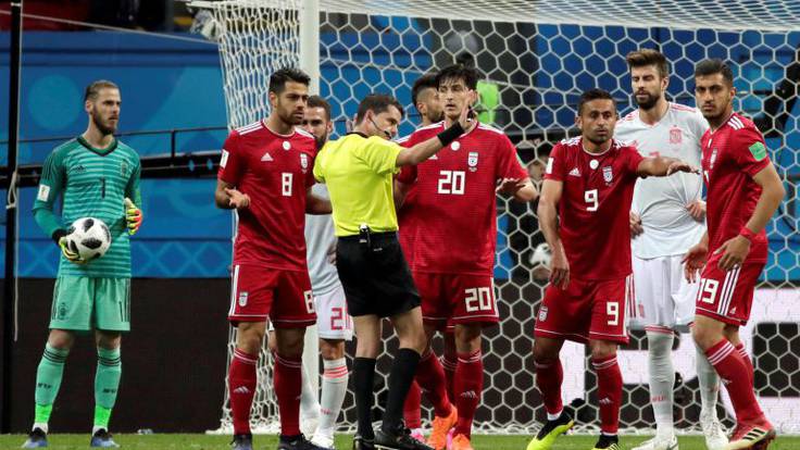 El gol anulado a Irán que tuvo en vilo a España en el Mundial