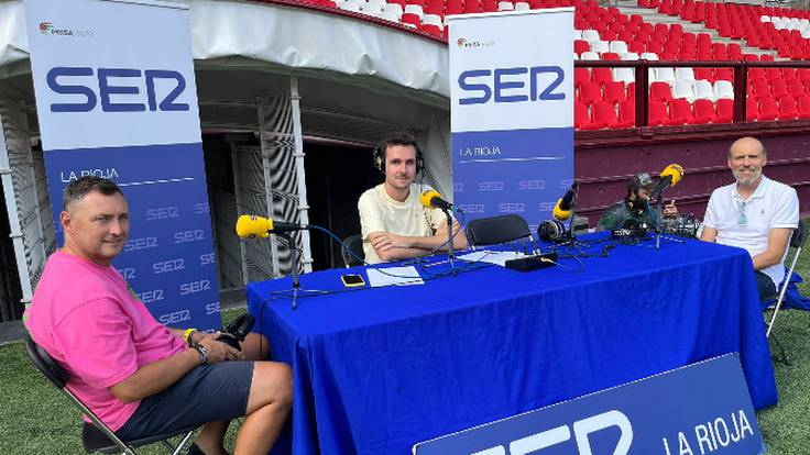Entrevista con los entrenadores de la UD Logroñés y SD Logroñés, Albert Aguilá y Raúl Llona (15/09/2022)