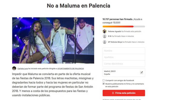 ¿Prohibir el concierto de Maluma?