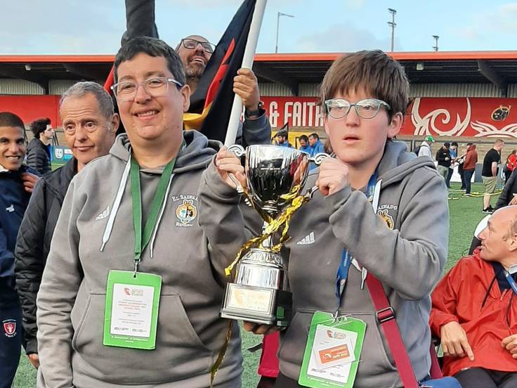 Las segovianas Celia Mesonero y Tamara Maldonado, campeonas del Mundo de rugby inclusivo