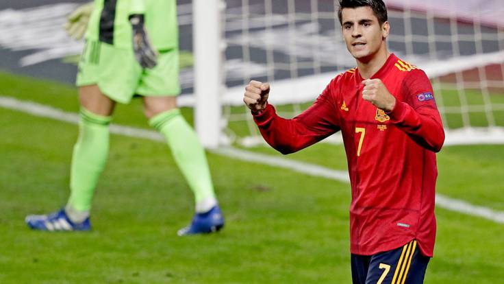 Álvaro Morata responde a las críticas por la falta de gol de la España de Luis Enrique