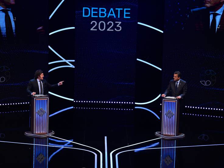Massa y Milei intercambian duros cruces en el último debate antes de la  segunda vuelta electoral del domingo en Argentina | Actualidad | Cadena SER