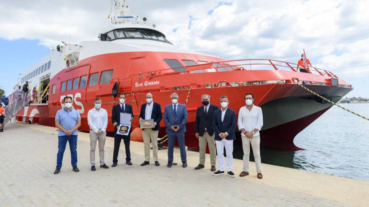 La naviera FRS, que opera entre las Pitiusas desde junio, se presenta en sociedad