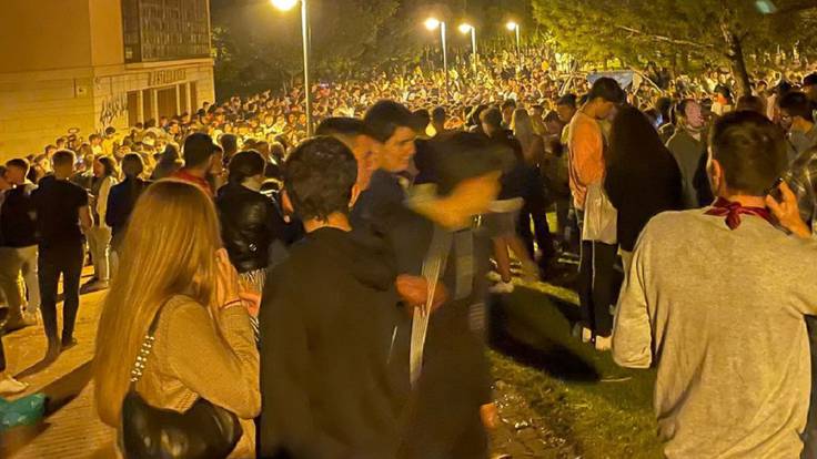 Botellón en Logroño con cuatro mil jóvenes