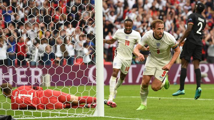 Los goles del Inglaterra 2 - 0 Alemania | La dupla Sterling - Kane sentencia a Alemania