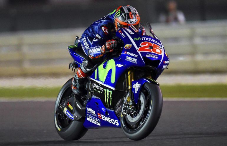 El piloto español de Moto GP Máverick Viñales 