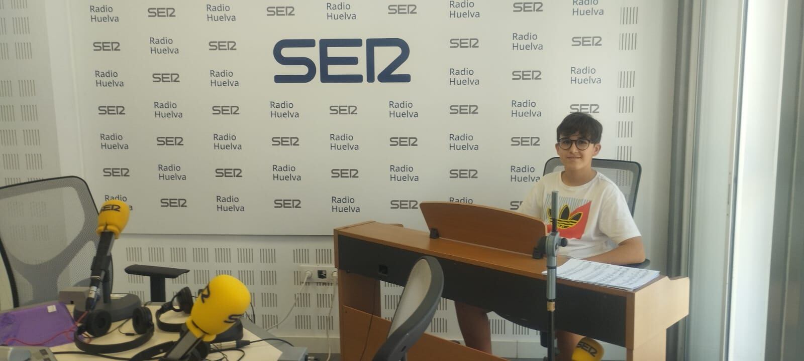 Pablo Horrillo, joven pianista onubense en la Cadena SER de Huelva