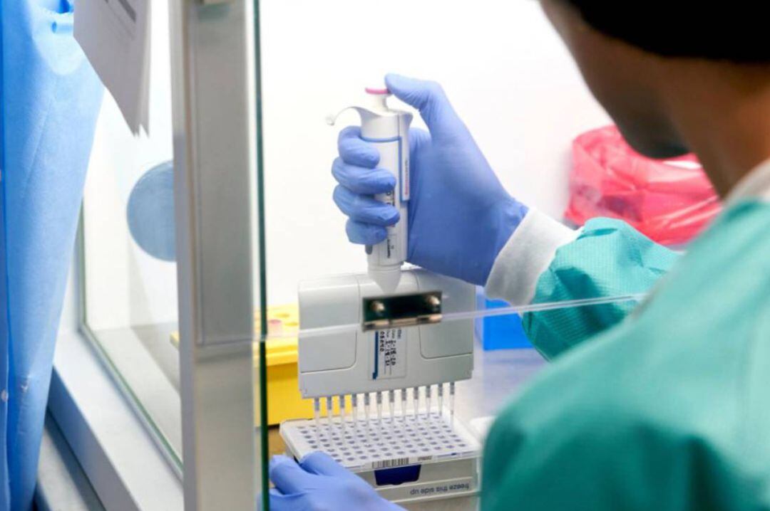 'RealTime Laboratories' prepara muestras para curar la COVID-19.