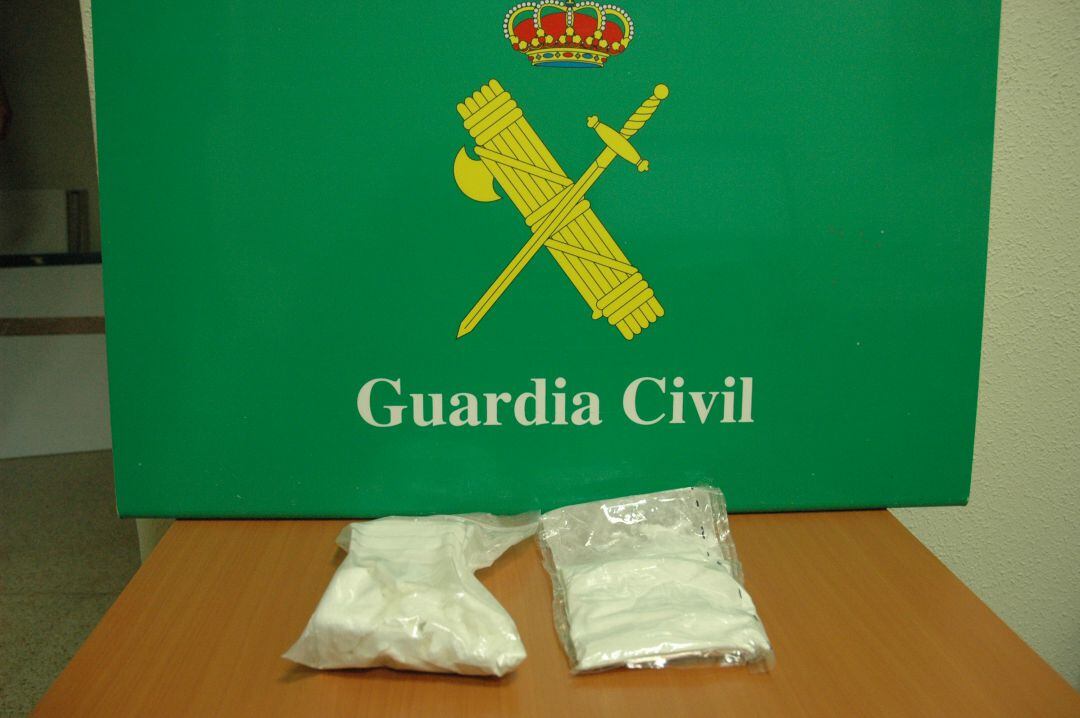 Imagen de la cocaína incautada por la Guardia Civil