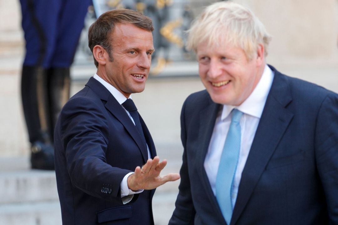 Macron y Boris Johnson