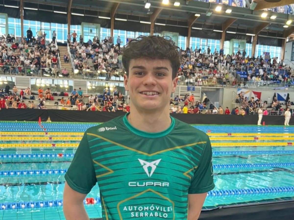 Buenos resultados para el serrablés Lucas Lacasta en el Campeonato de España Infantil de natación