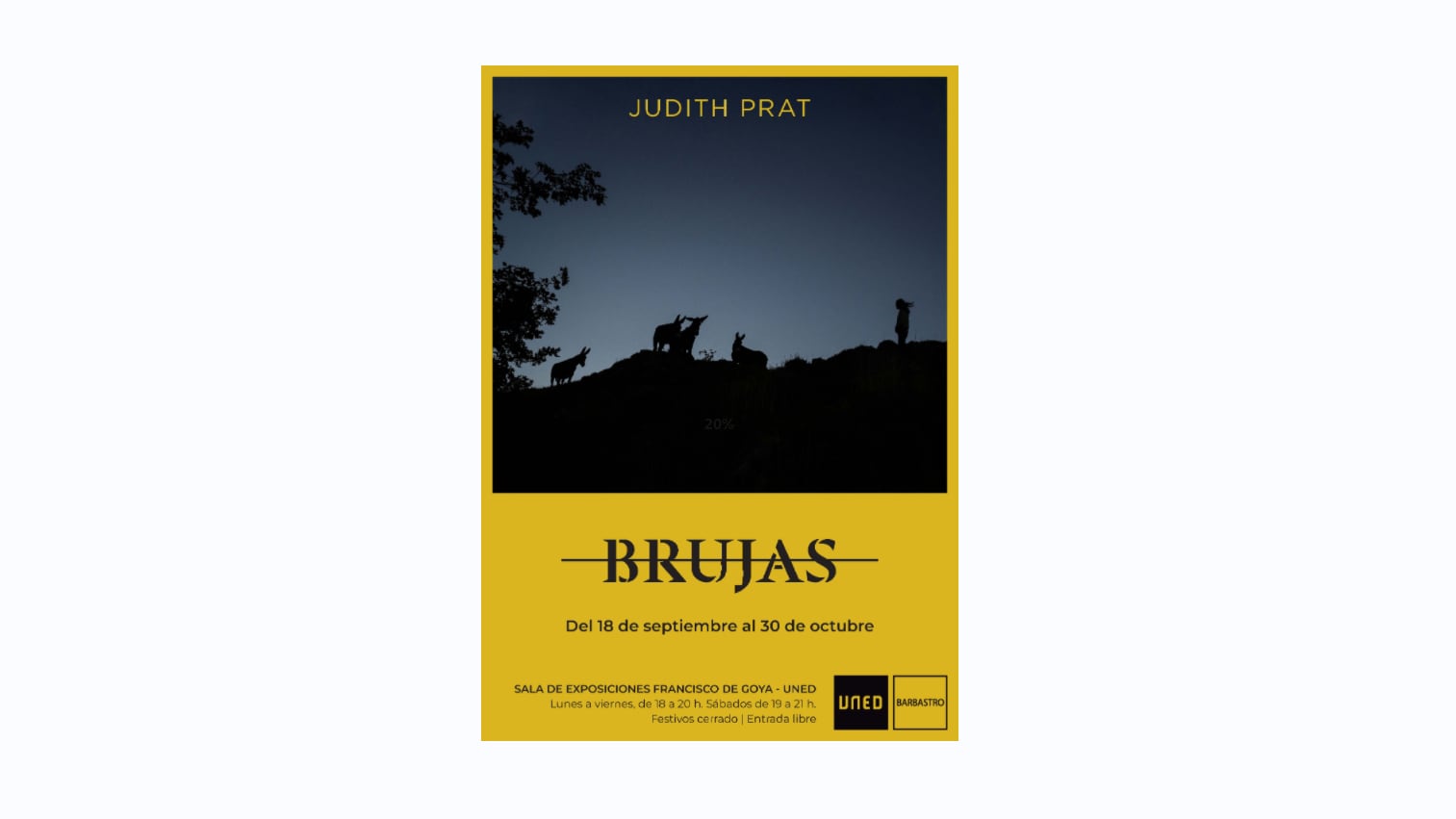 Exposición Brujas, de Judith Prat en la UNED. Barbastro.