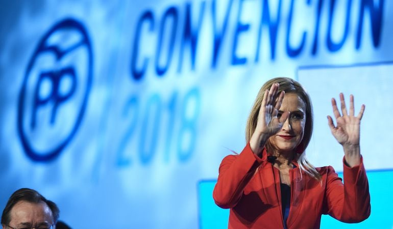 Cristina Cifuentes en la convención general del Partido Popular celebrada en Sevilla este 2018