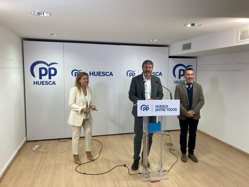 Rueda de prensa de los populares de la provincia de Huesca