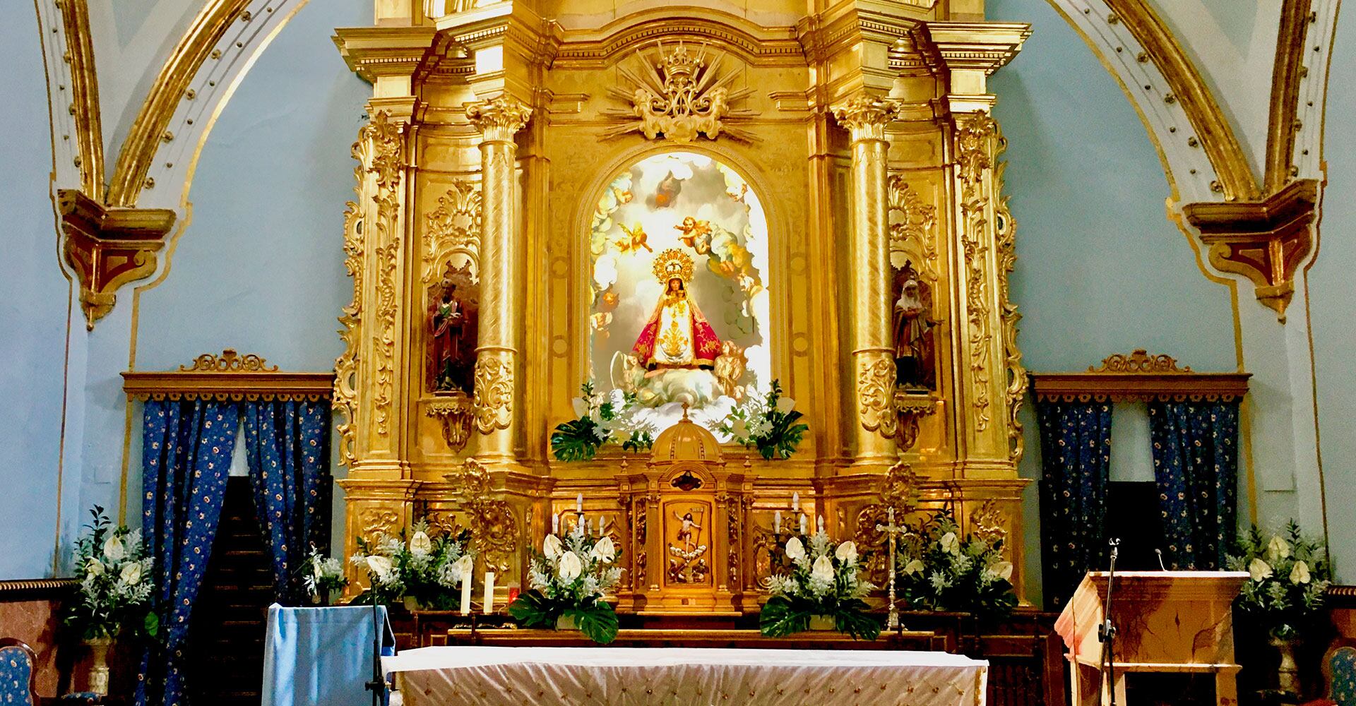 Altar de la ermita de Nuestra Señora de Gracia de Belmonte