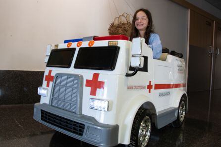 Mini ambulancia eléctrica.