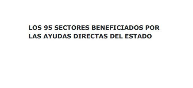 Consulta el listado de los sectores beneficiados