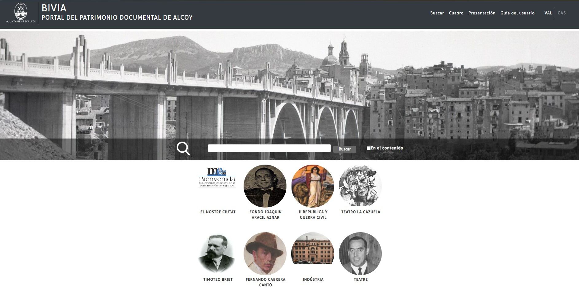 En la portada de Bivia ya está activa la colección dedicada a Timoteo Briet, el arquitecto que está siendo homenajeado en la Semana y Fira Modernista de Alcoy de 2025.