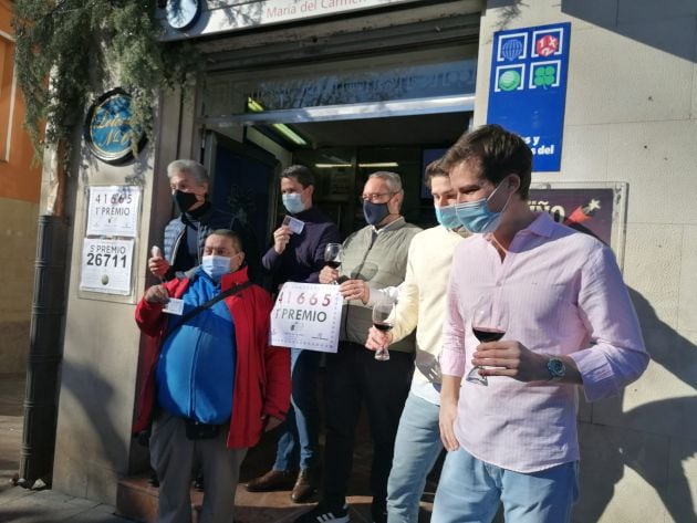 Celebración en Logroño por el Gordo del Niño.