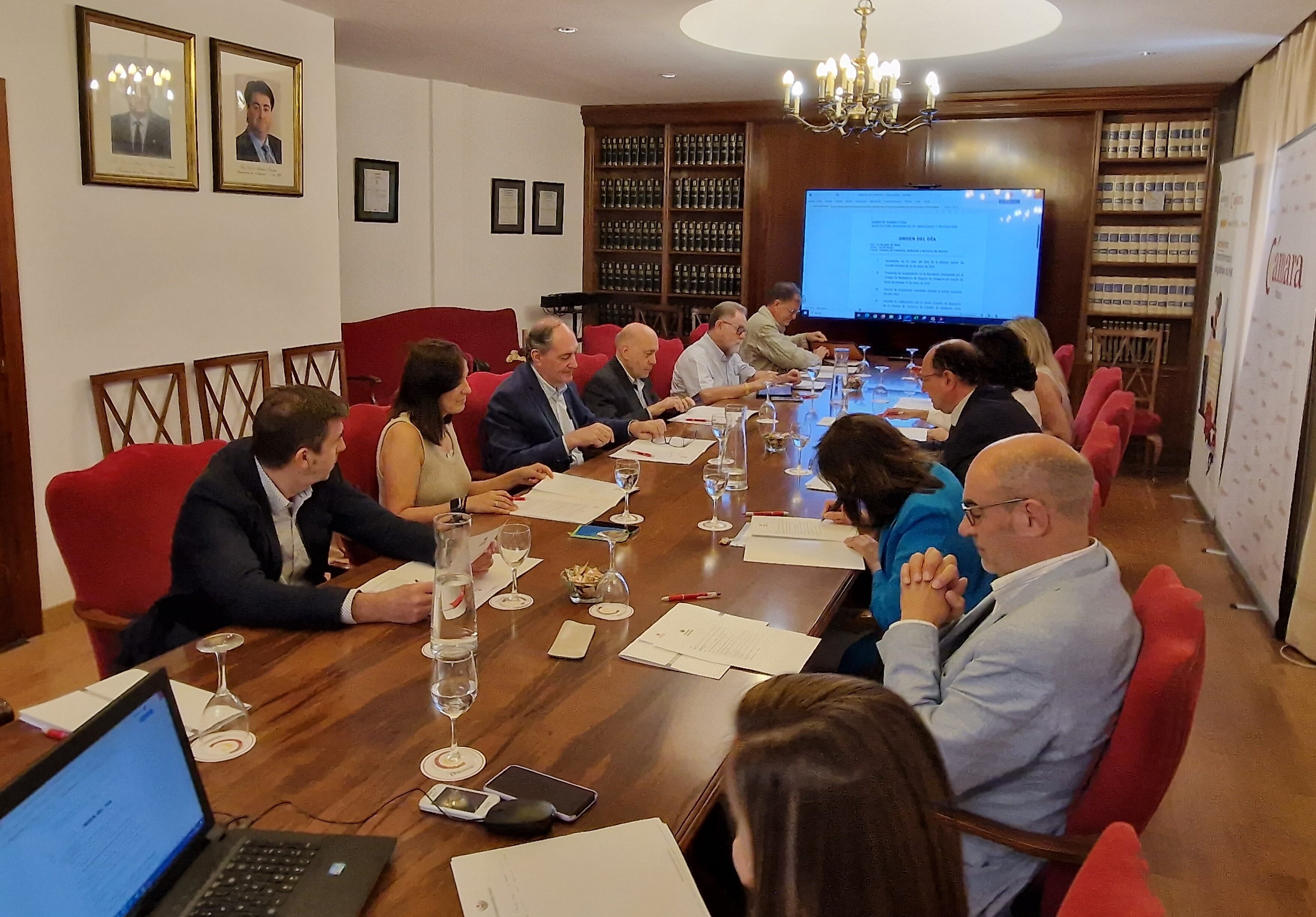 Reunión en la Cámara de Comercio de Huesca