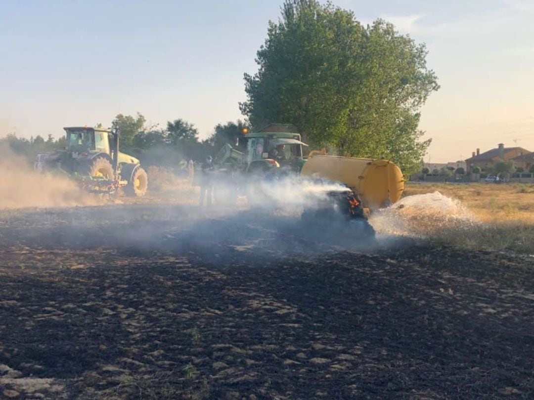 Segundo incendio en Valverde del Majano en diez días