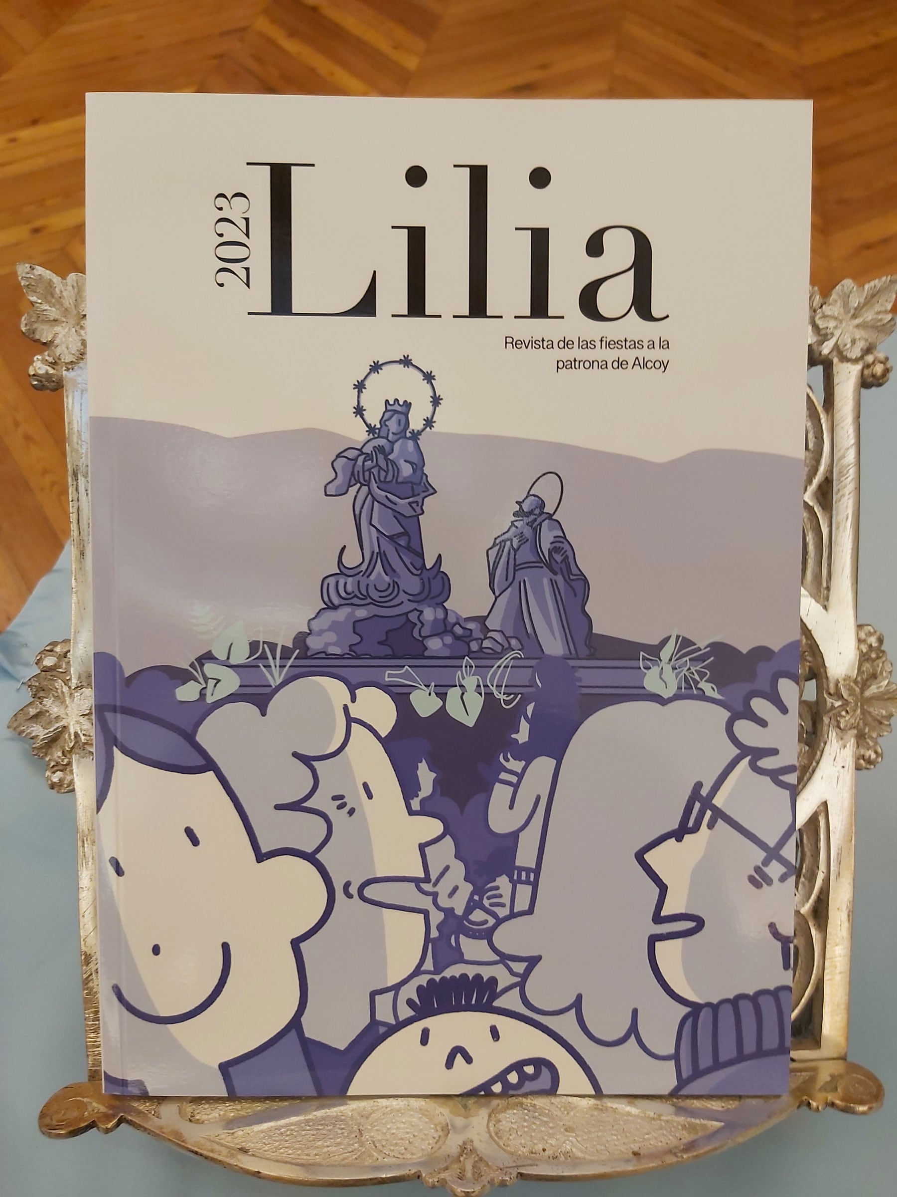 Portada de la revista Lilia, elaborada por Elio Hellín Renovell de l'EASDAlcoi