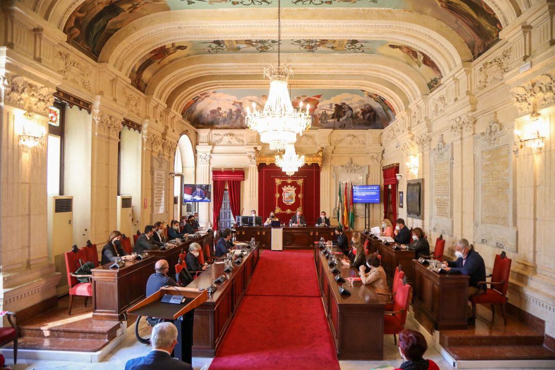 Pleno extraordinario y urgente en el ayuntamiento de Málaga para la aprobación de los presupuestos de 2021