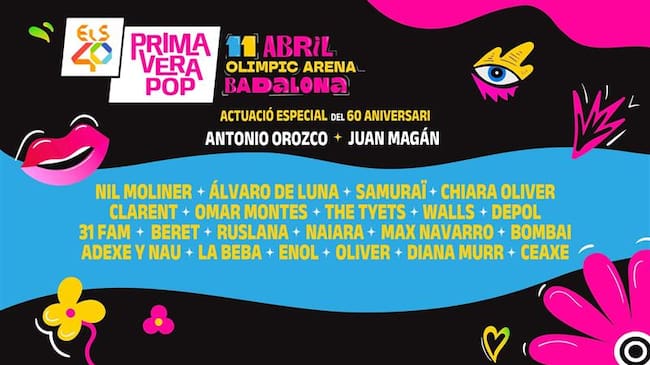 ELS40 Primavera Pop 2026 se celebra a Badalona l'11 d'abril
