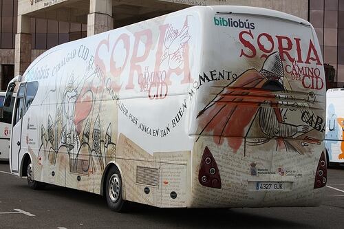 Bibliobus de la Diputación de Soria.