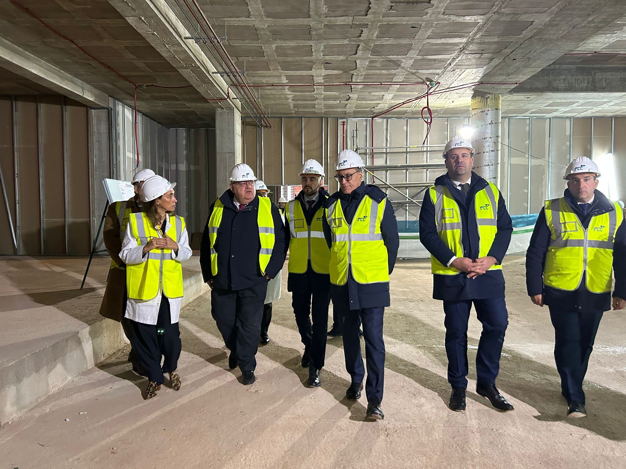 Visita a las obras del Edificio de consultas externas del Complejo Asistencial de Salamanca