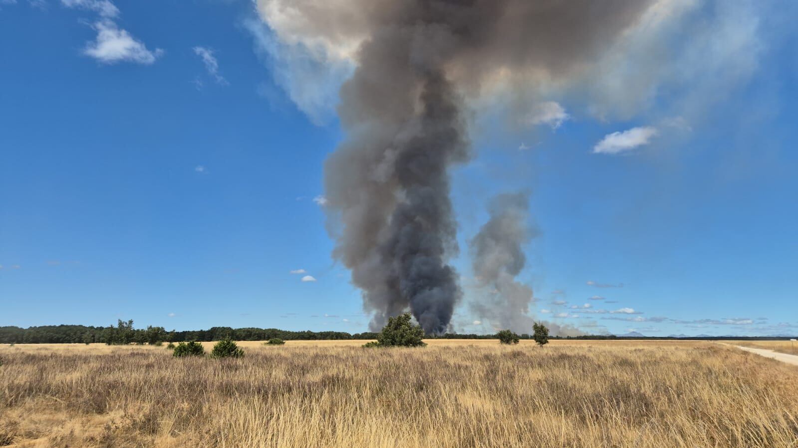 Incendio en Villasur, Saldaña/ Foto archivo