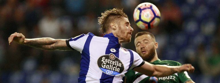 Raúl Albentosa en el partido frente al Leganés.