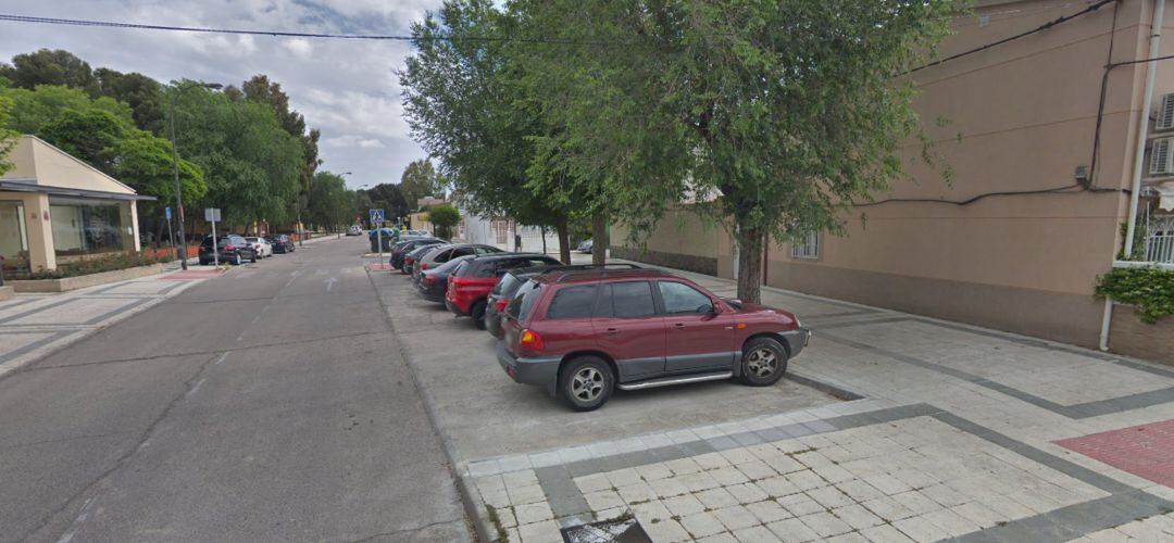 Varios coches estacionados en Perales del Río
