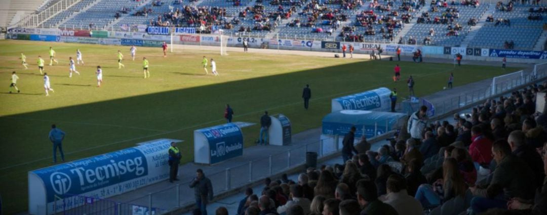 Estadio de La Victoria durante un partido de la anterior temporada.