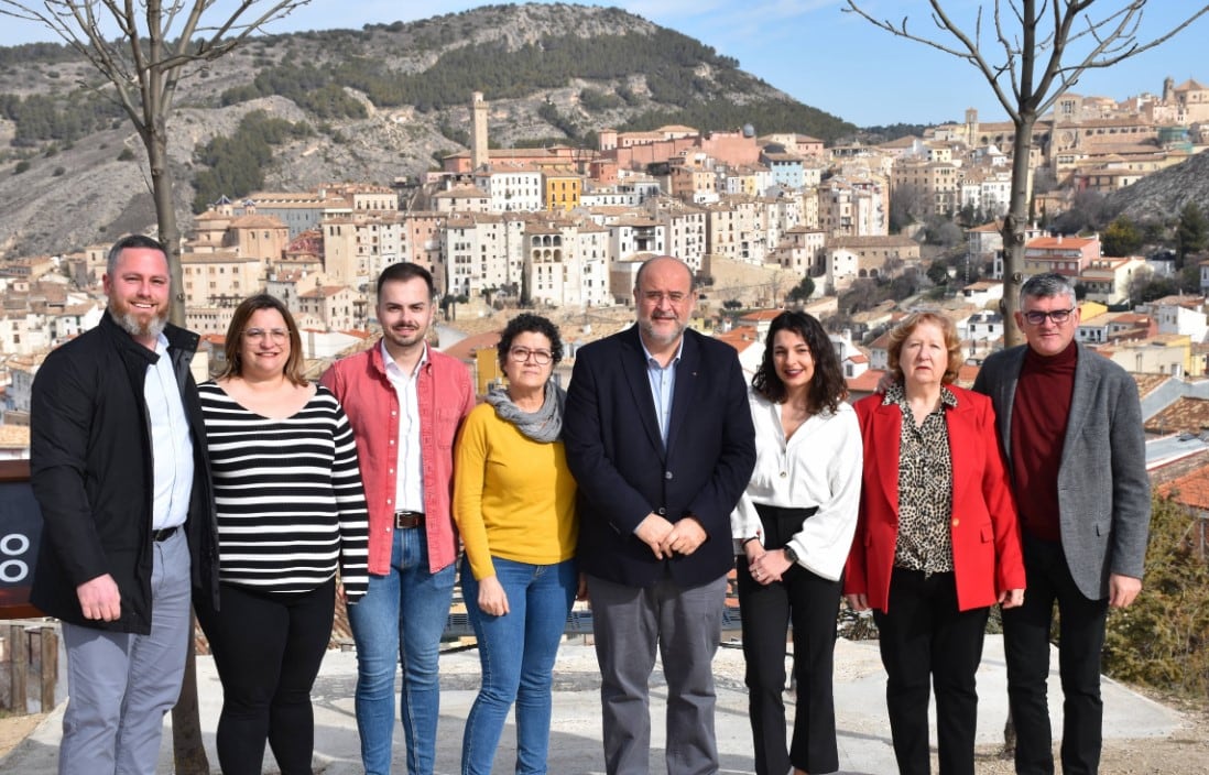 Candidatura del PSOE a las Elecciones Autonómicas 2023. Paloma Jiménez Gómez es la tercera por la derecha en la imagen