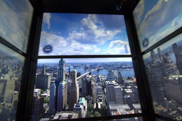 Vista de Nueva York desde el observatorio del edificio One World Trade Center