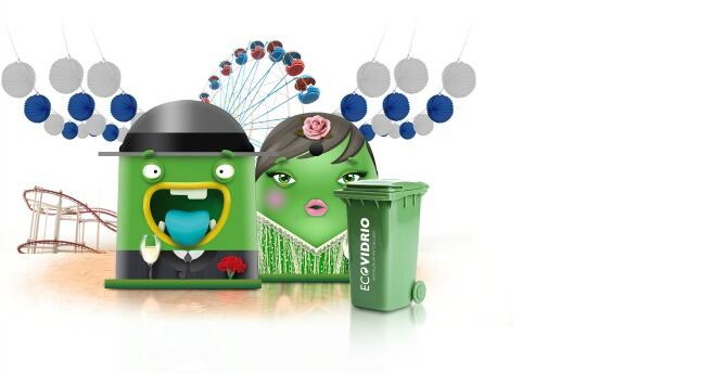 Contenedores ecovidrio. Feria Málaga 2014