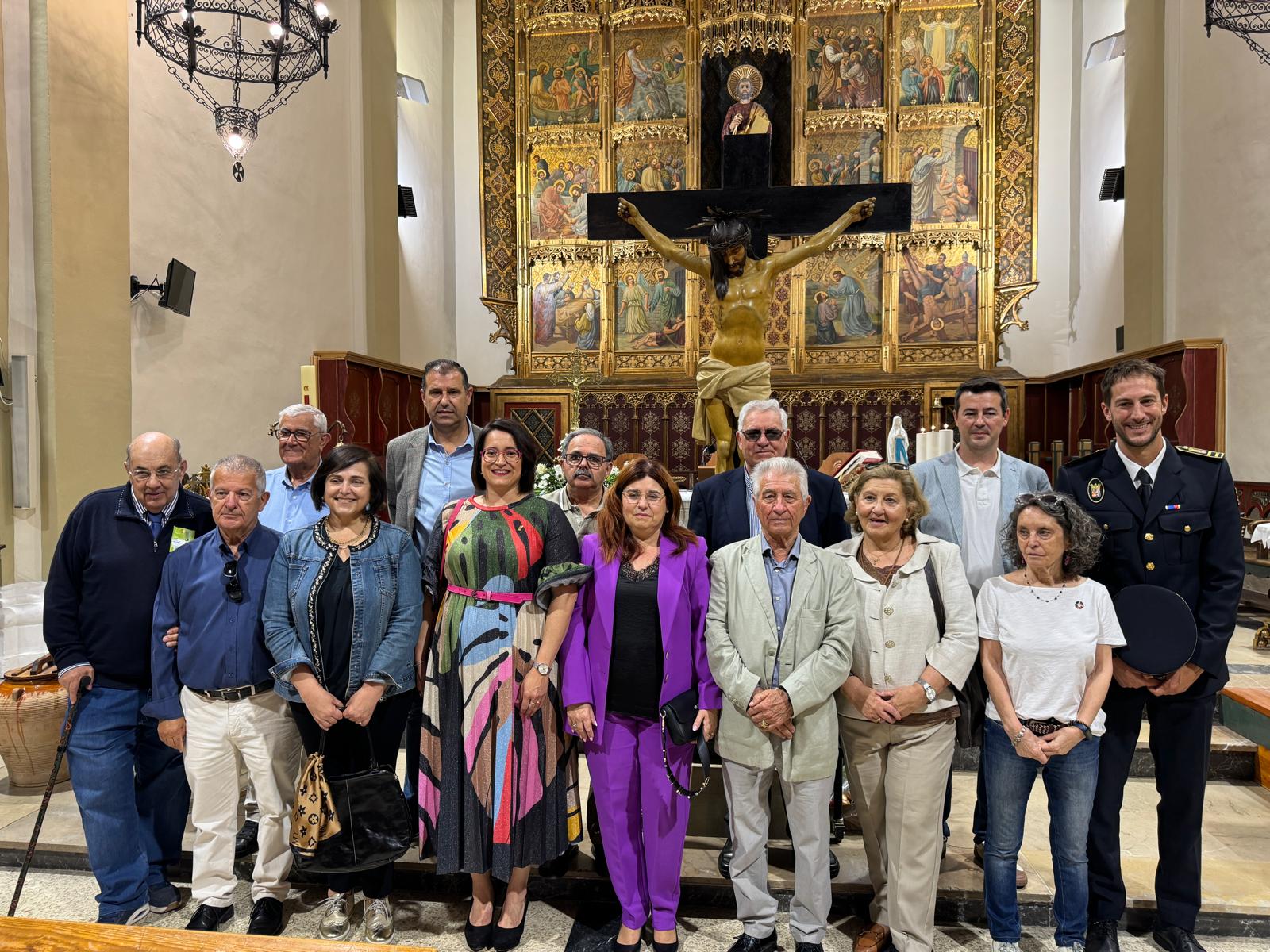 Autoridades que asistieron al encuentro. Foto: Ayuntamiento de Binéfar