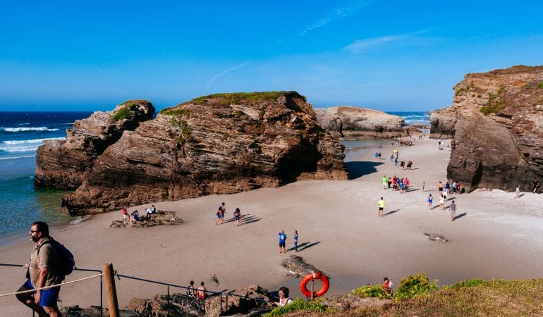 La Playa de las Catedrales en Ribadeo (Lugo).