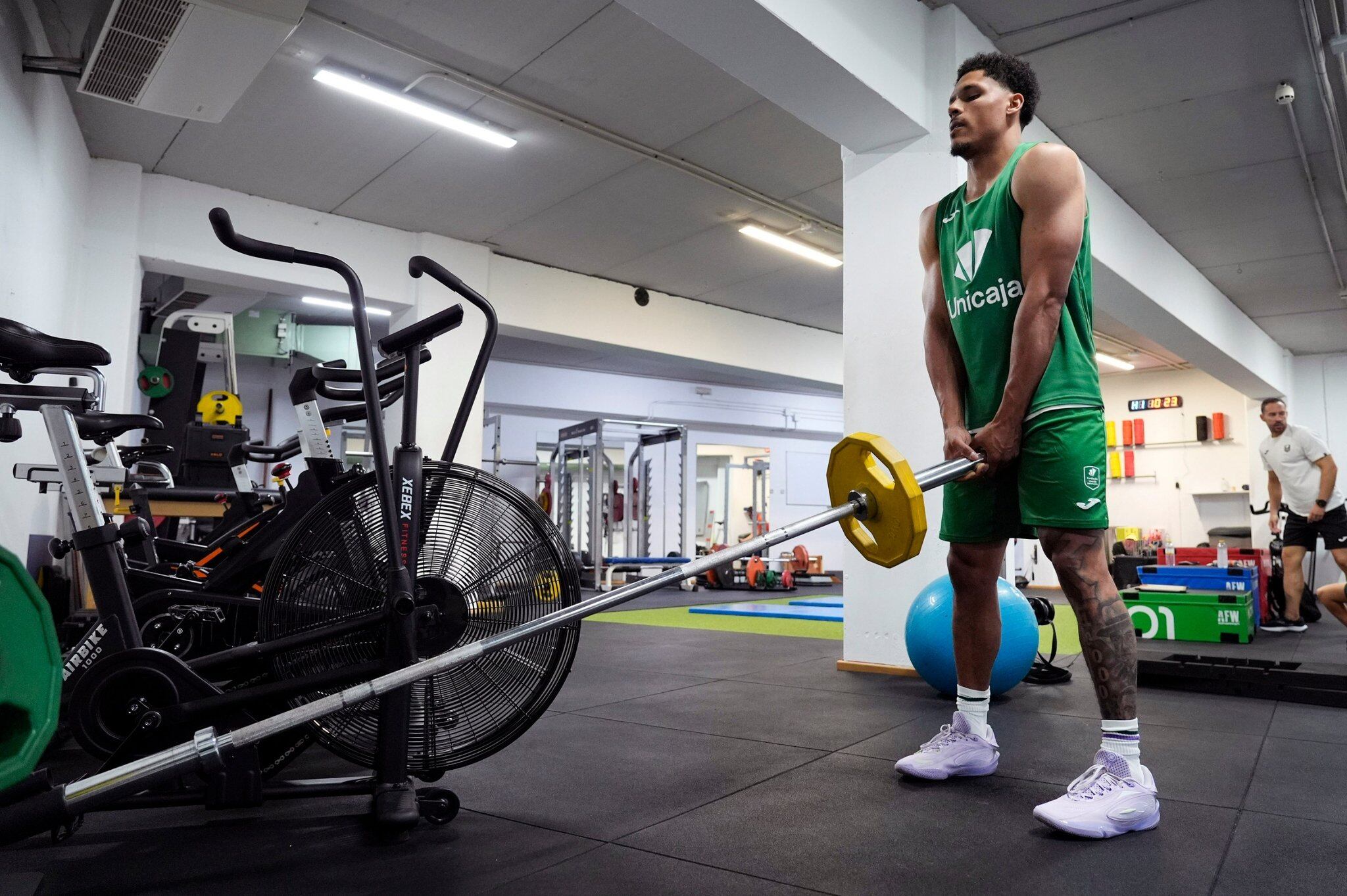 Xavier Castañeda realiza las pruebas físicas con el Unicaja