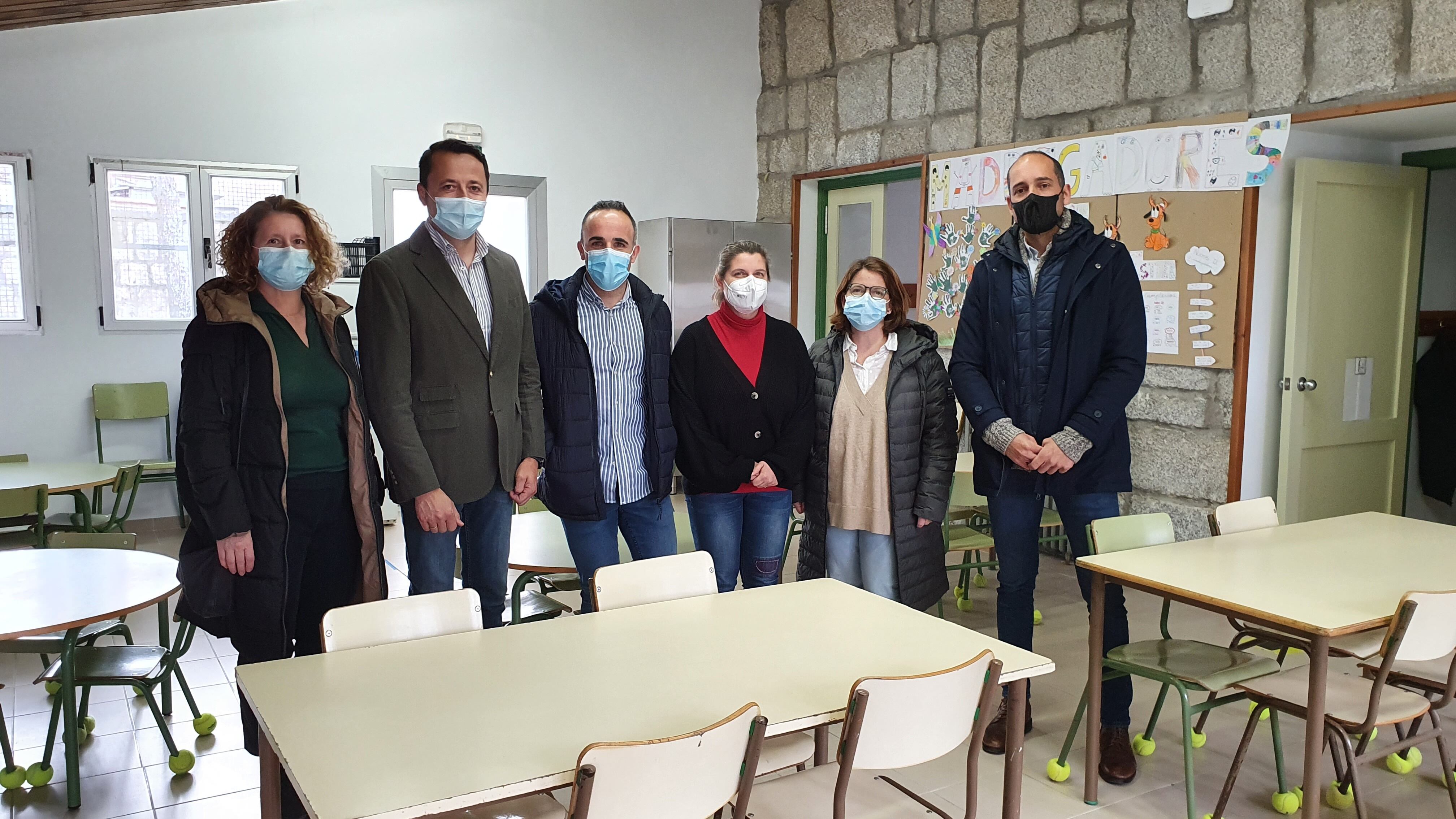 El Dirección Provincial de Educación en Segovia ha visitado el comedor del colegio de Valsaín