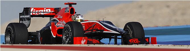 Timo Glock, a los mandos de su Virgin