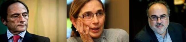 Paulo Portas, PIlar del Río y Enric Juliana.