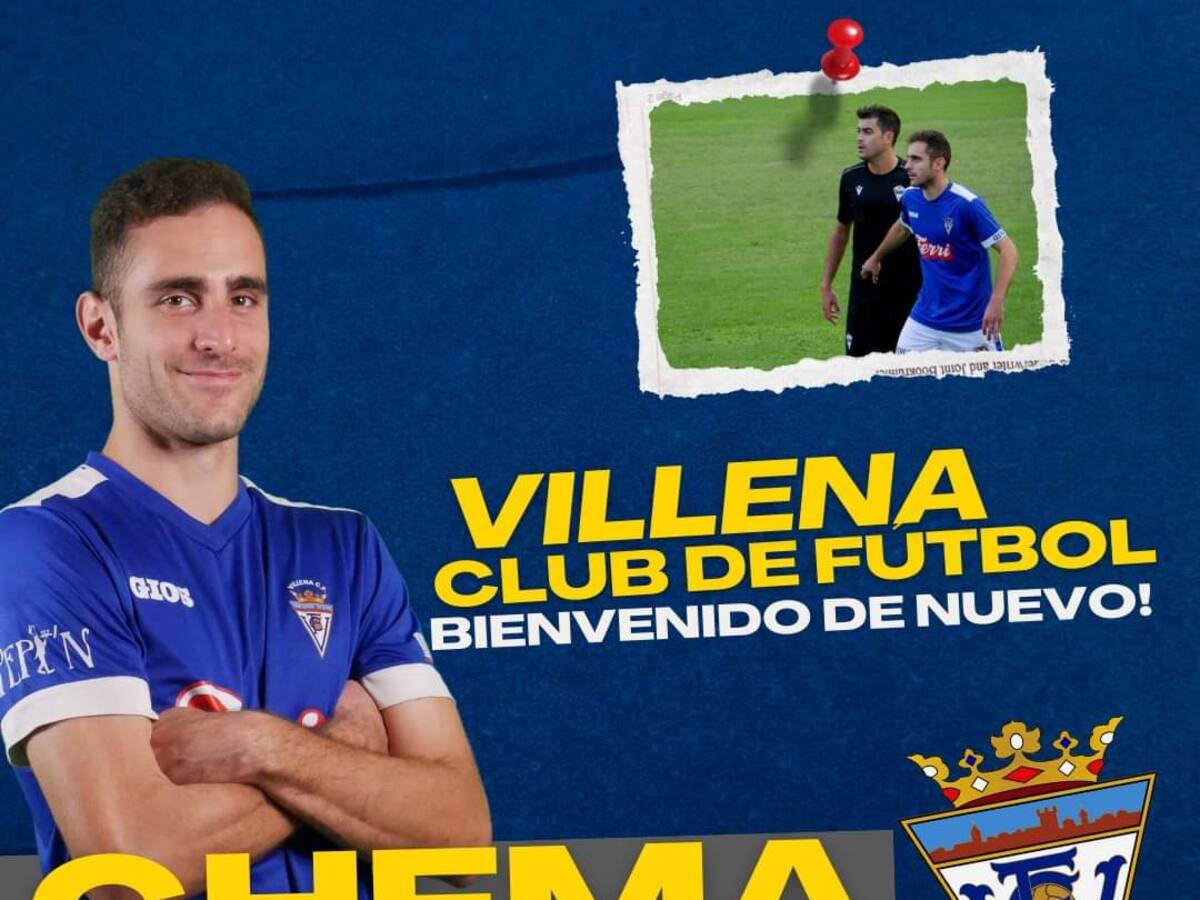 Chema, vuelve al Villena CF para la nueva temporada