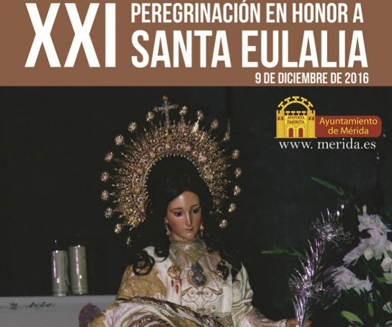 Cartel de la festividad de la Mártir Santa Eulalia