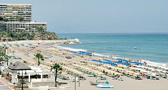 Playa de la Carihuela, en Torremolinos