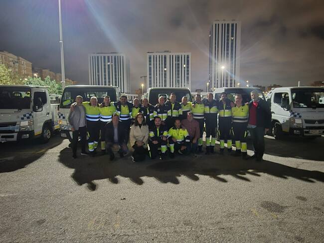 Gruistas de Smassa desplazados a Valencia
