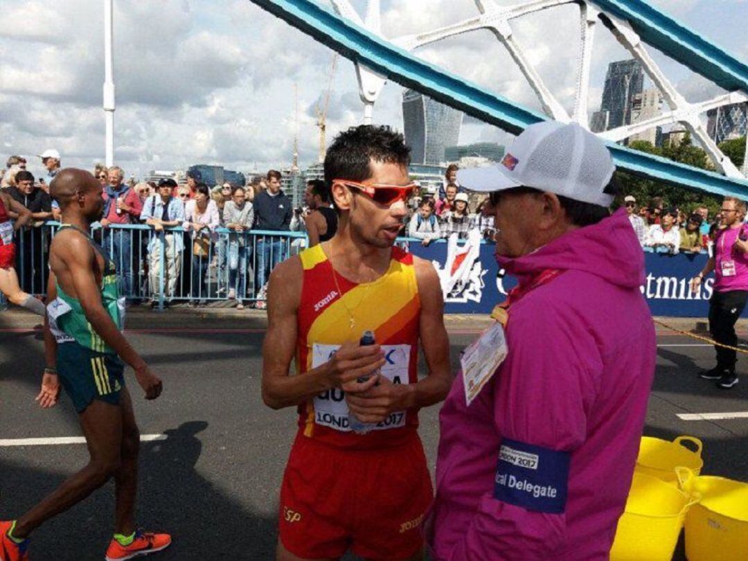 Javi Guerra en el Mundial de Maratón