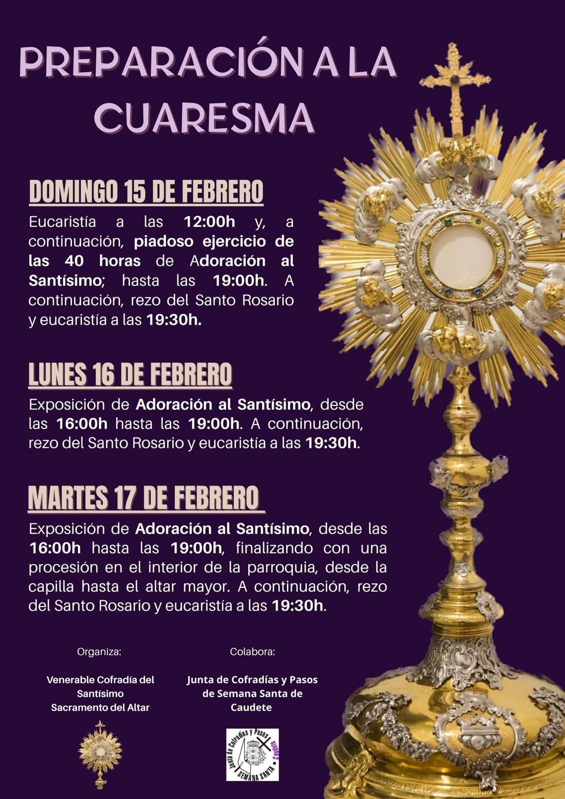 Actos organizados en Caudete